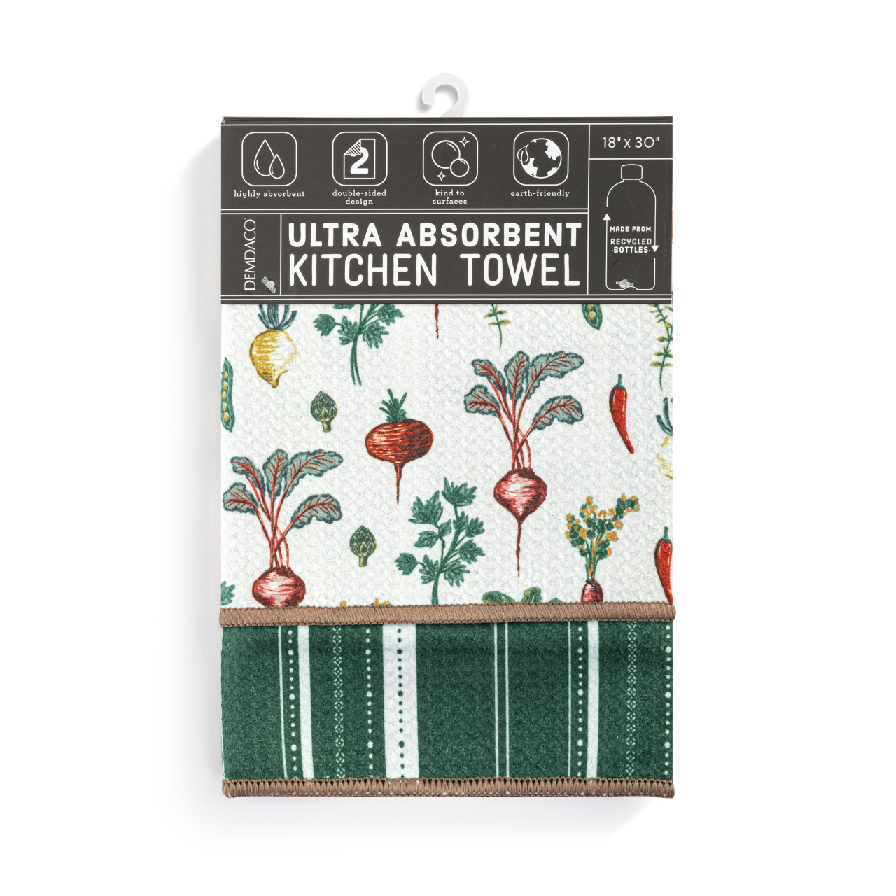 Root Veggies Absorbent Reversible Towel - 18x30in thumbnail
