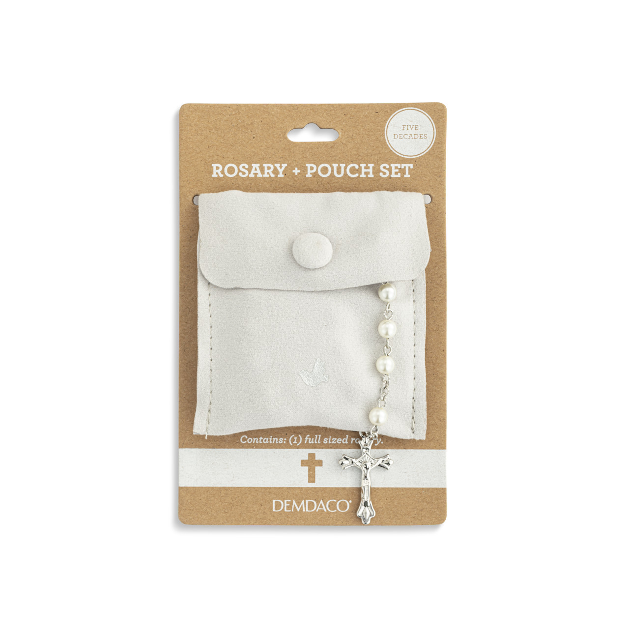 Pearl Rosary + Pouch - 18in thumbnail