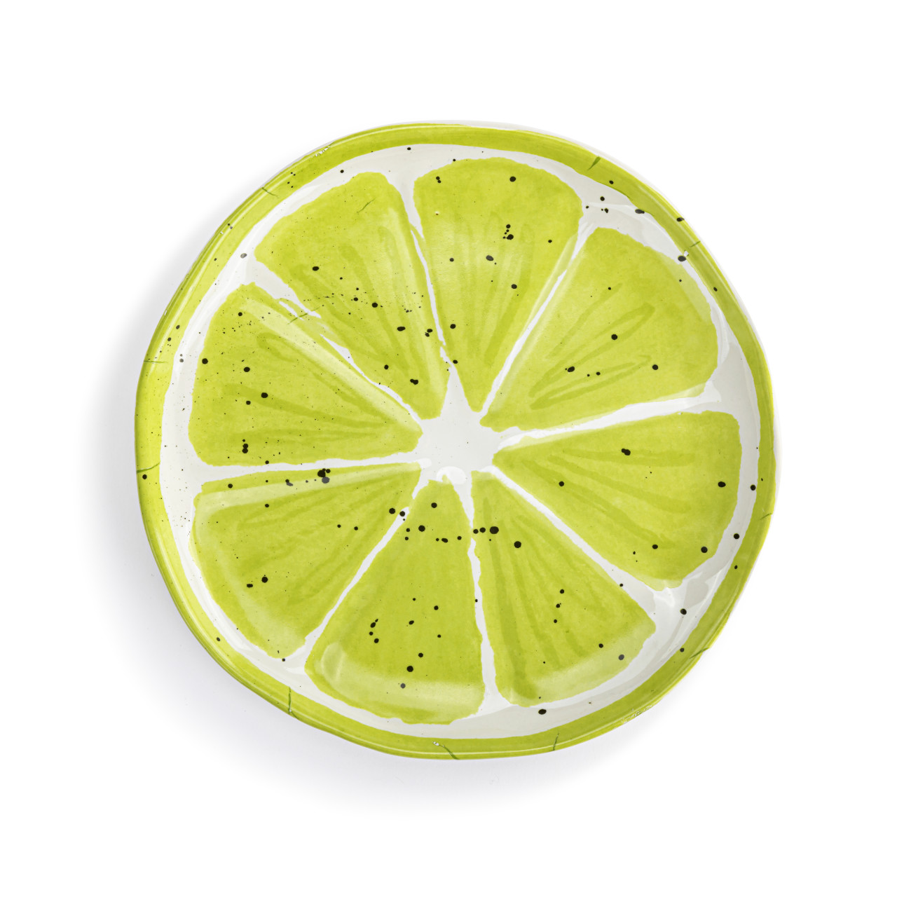 Lime Shaped Ceramic Plate - 8in thumbnail