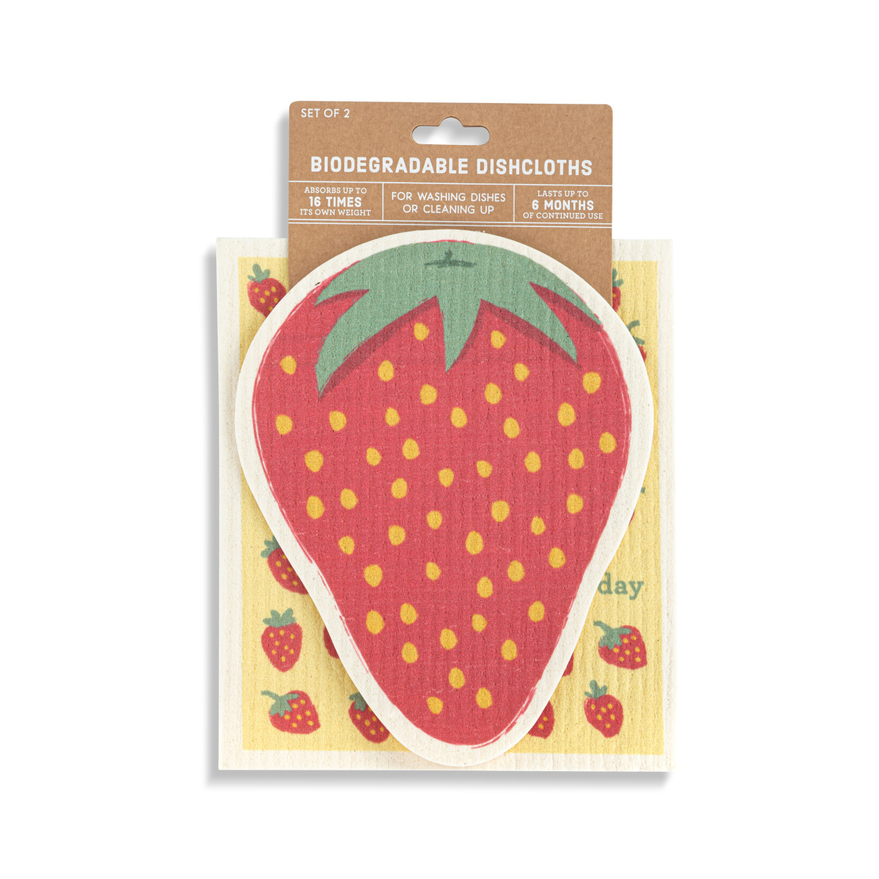 Berry Good Day Shaped Biodegradable Dish Cloths thumbnail