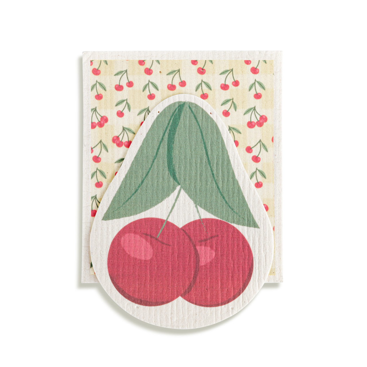 Cherry Shaped Biodegradable Dish Cloths Set of 2 thumbnail