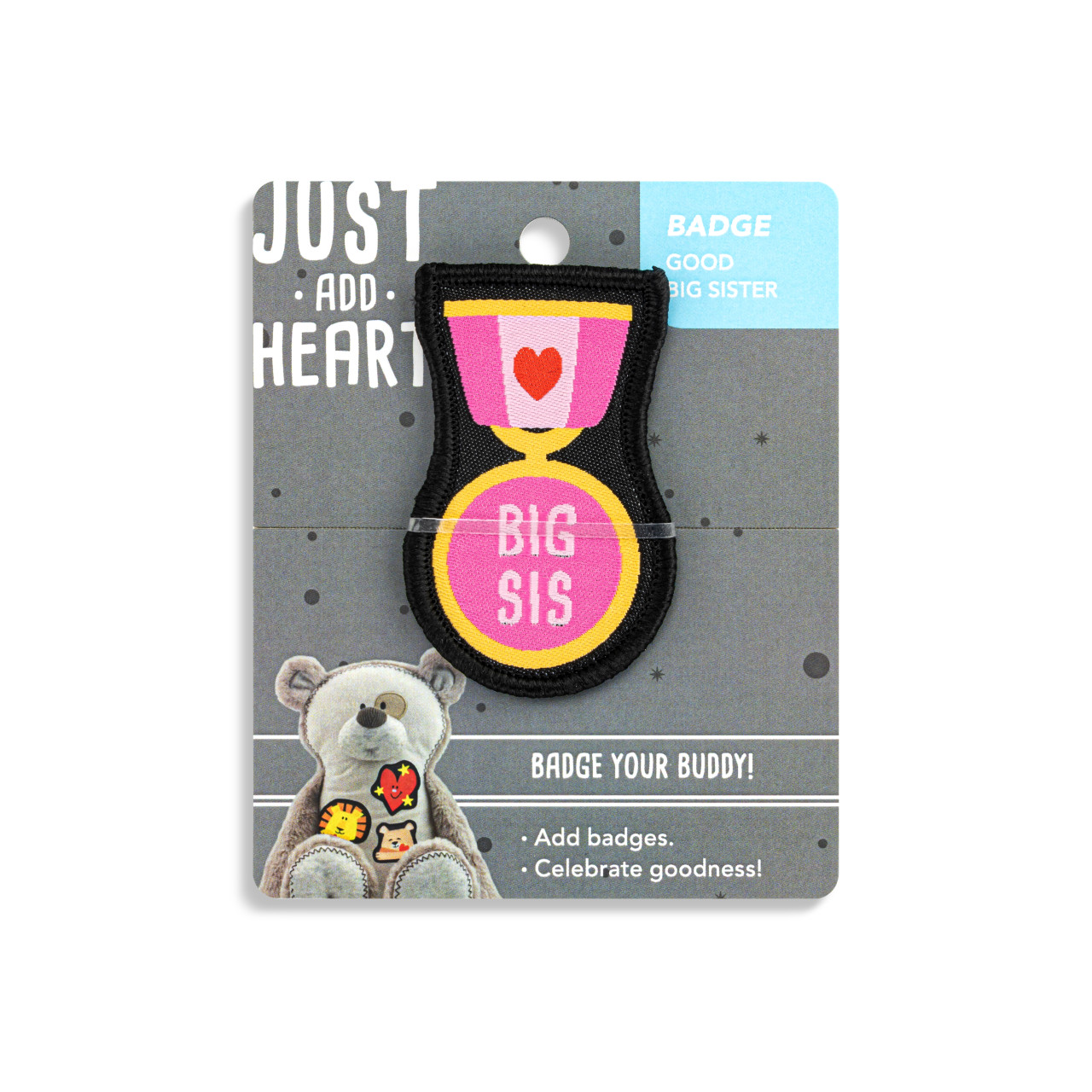 Beary Good Big Sister Badge - 2in thumbnail