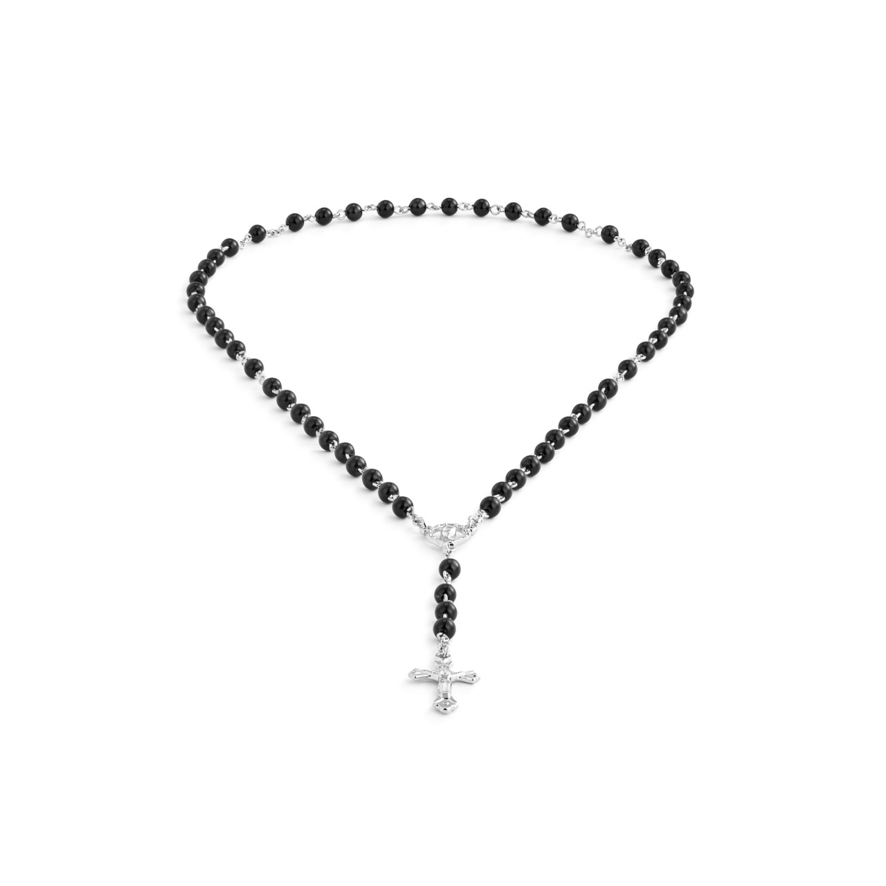 Black Rosary + Pouch - 18in thumbnail