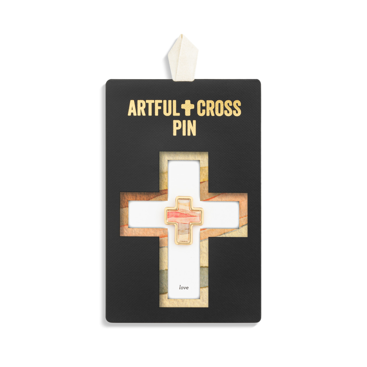 Artful Cross Love Pin thumbnail