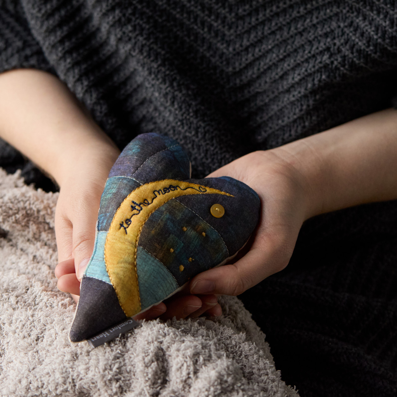 To The Moon Comfort Heart - 5x6.5in thumbnail