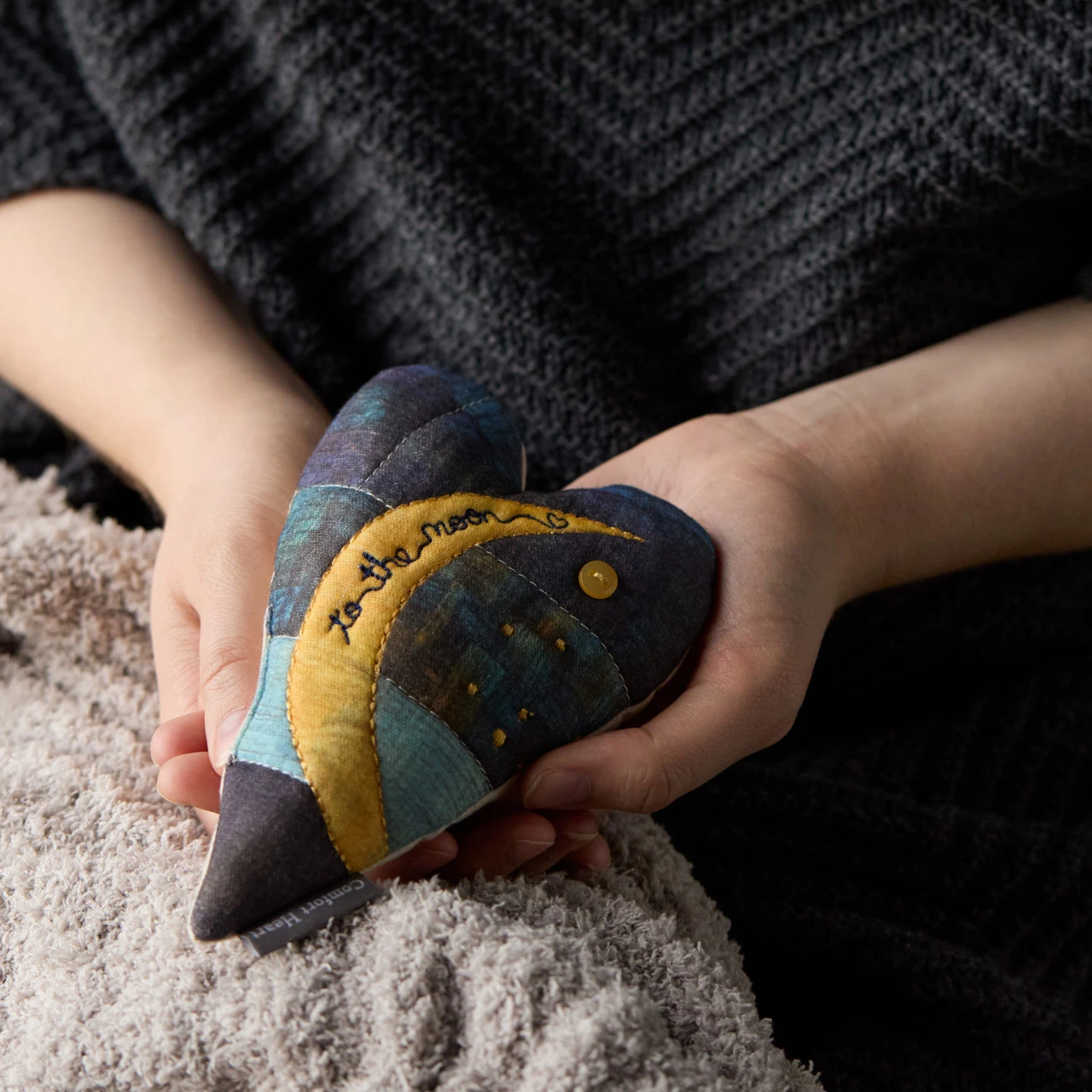 To The Moon Comfort Heart - 5x6.5in thumbnail