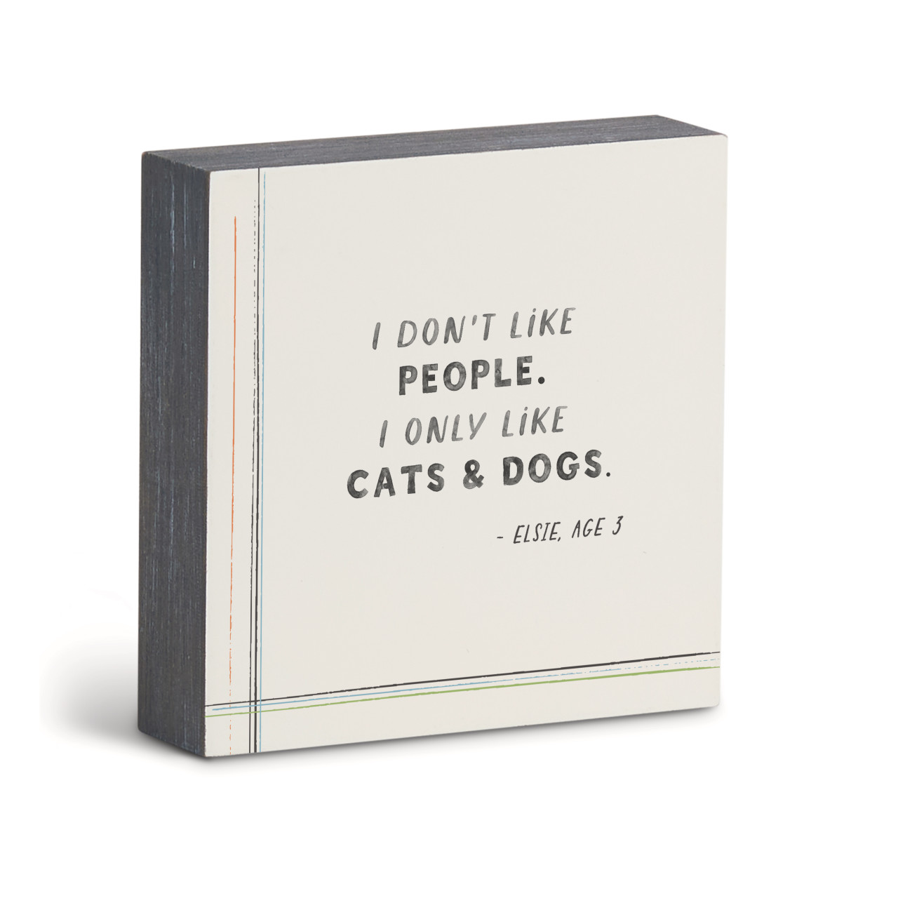 I Only Like Cats & Dogs Wall Art - 6"sq thumbnail