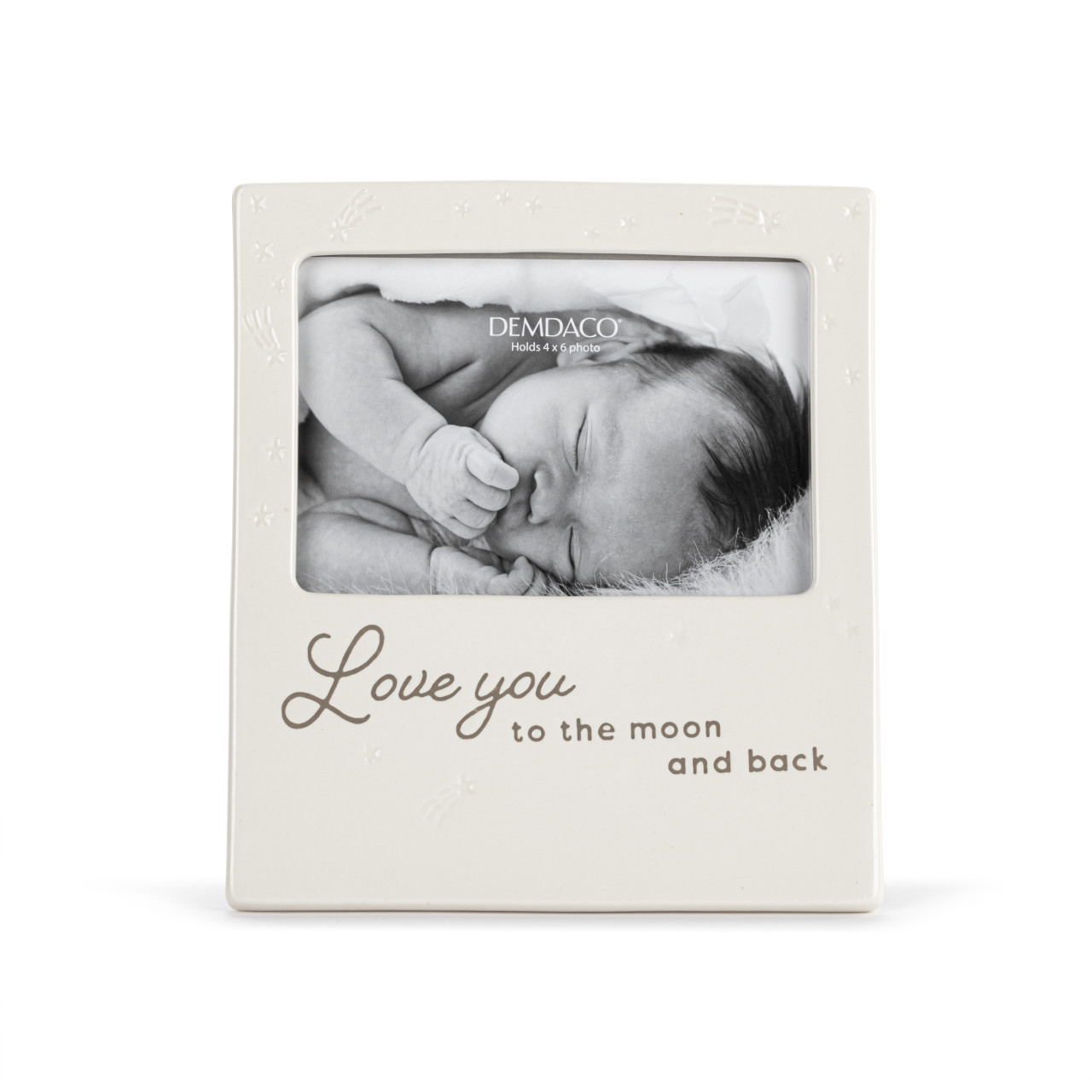 Love You to the Moon and Back Cream Frame - 7.5x8in thumbnail
