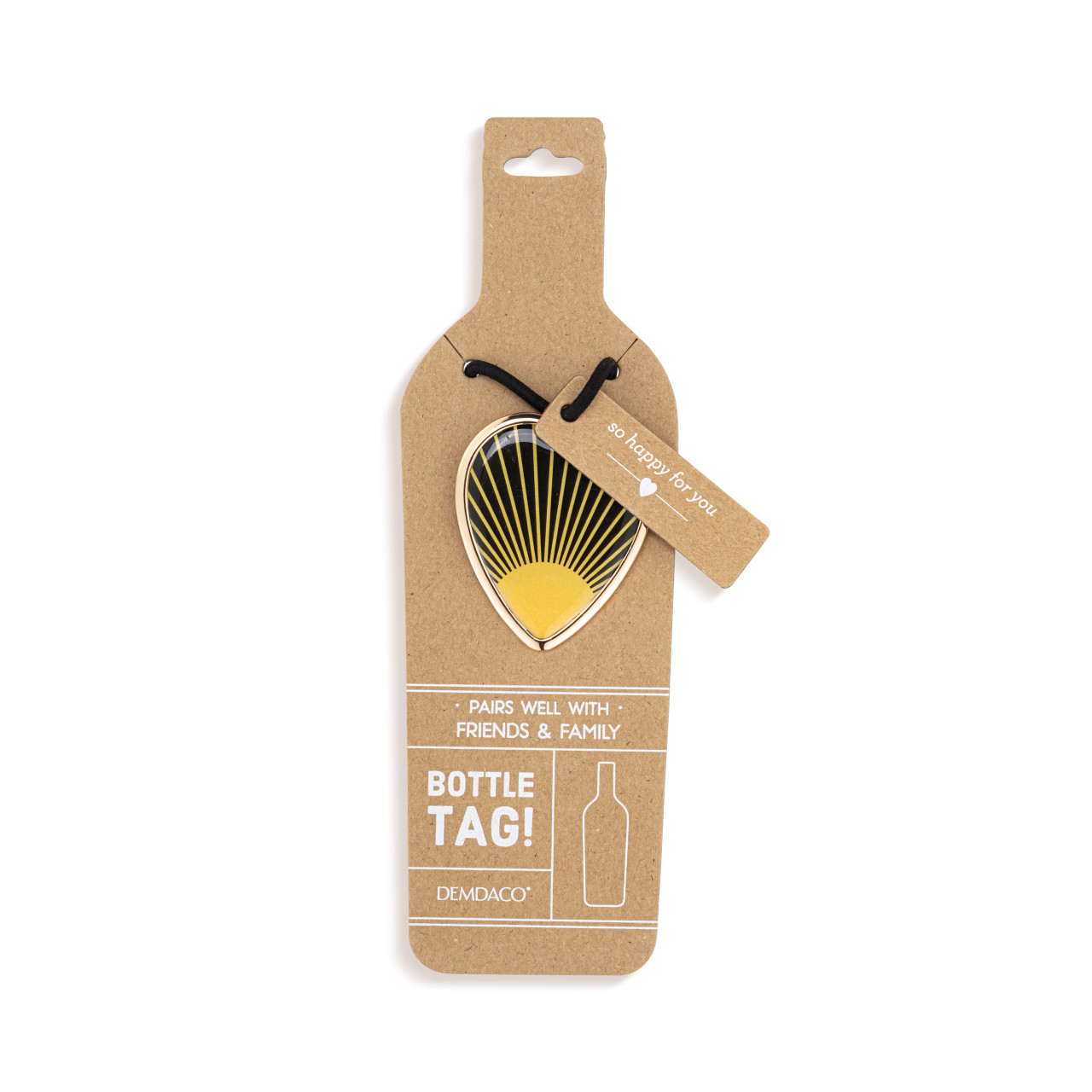 You're Awesome Heart Bottle Tag - 2in thumbnail