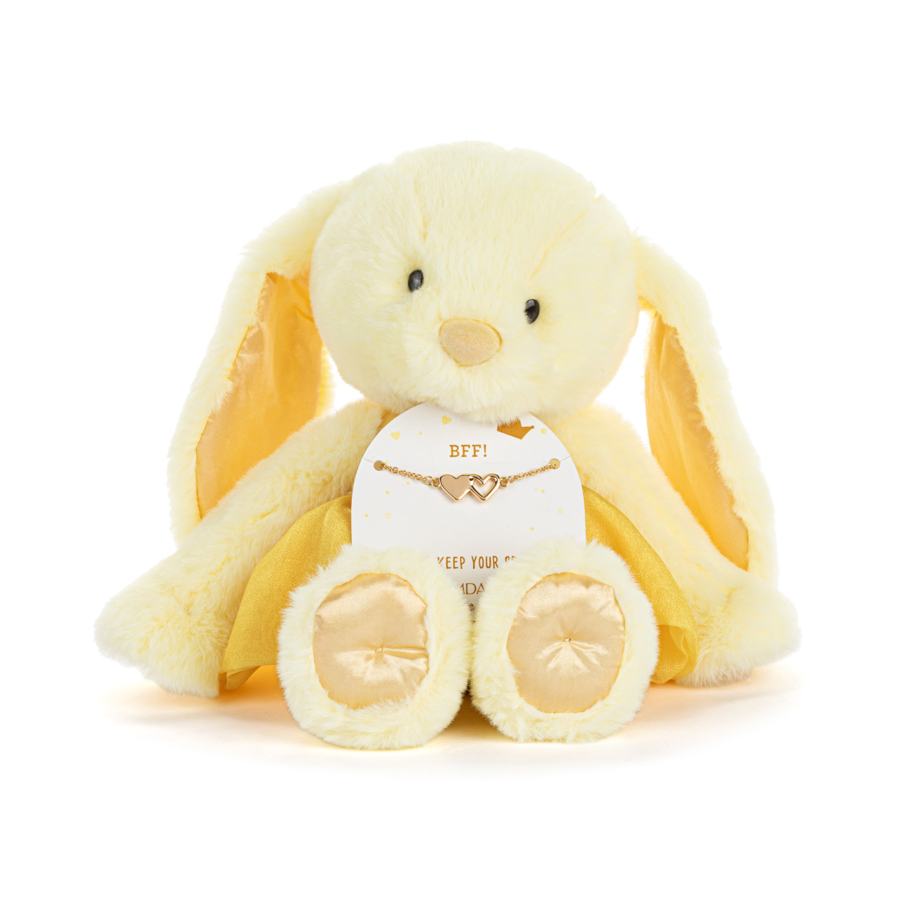 Yellow Bunny + BFF Necklace - 9in thumbnail