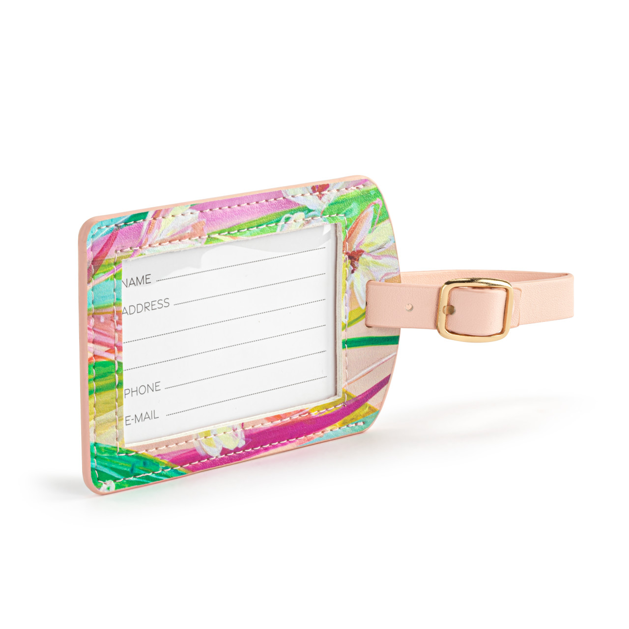 Floral Luggage Tag - 2.5x4.5in thumbnail