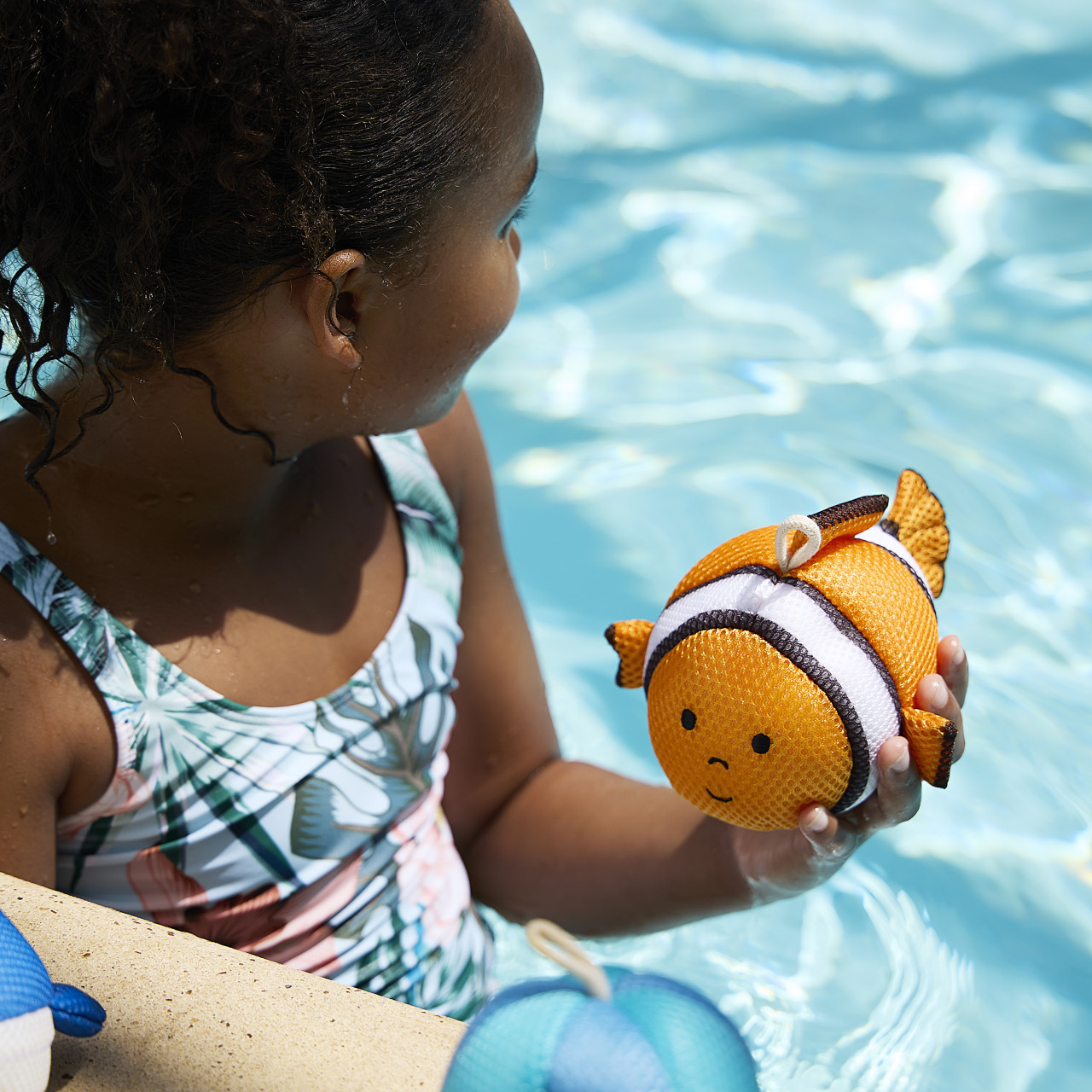 Orange Clown Fish Bath Time Plush - 2x6in thumbnail