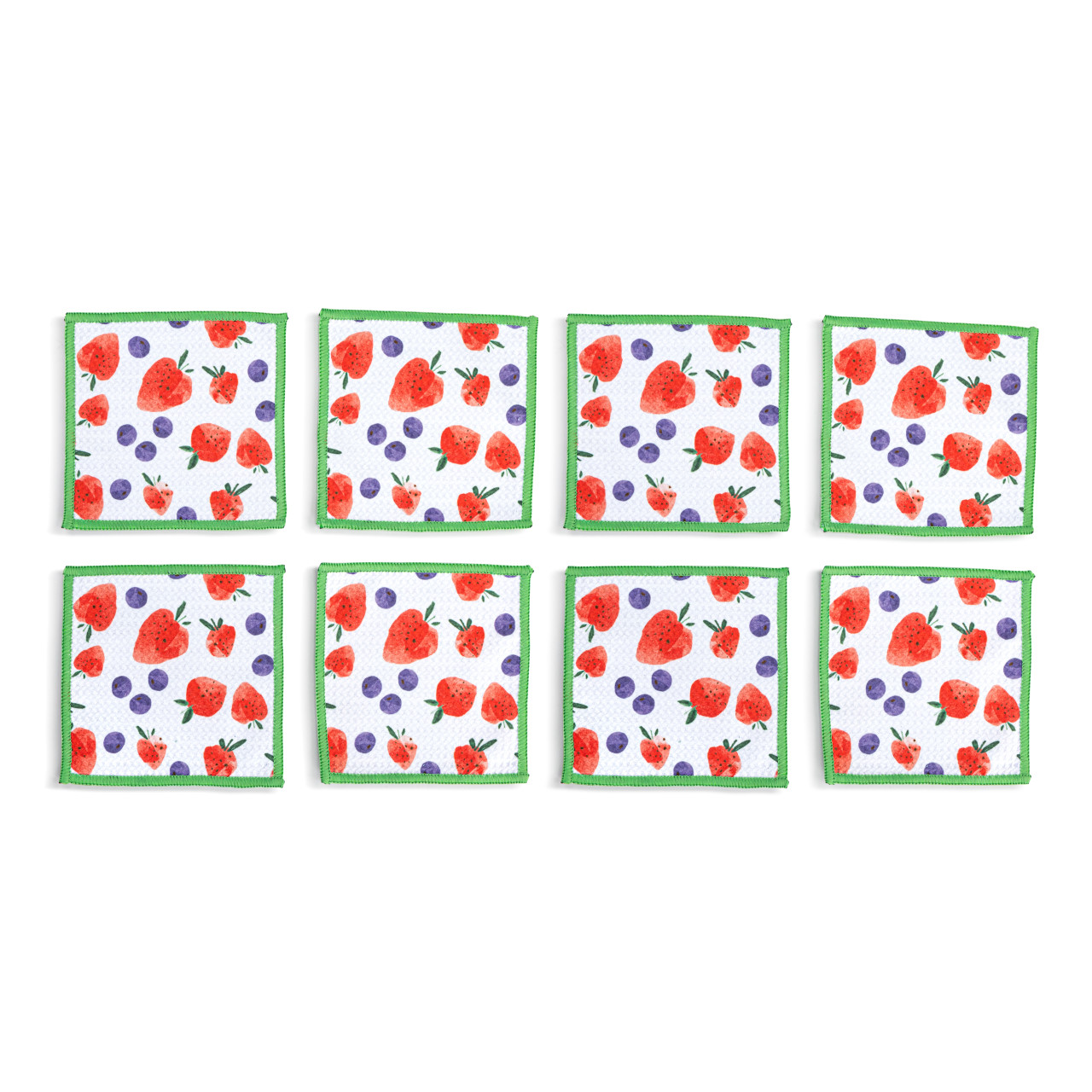 Berries Absorbent Cocktail Napkins Set of 8 thumbnail