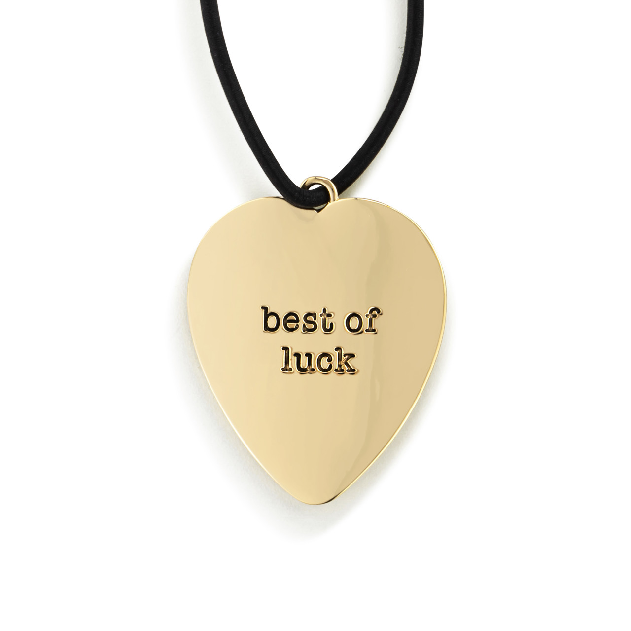 Best of Luck Heart Vase Tag - 5in thumbnail