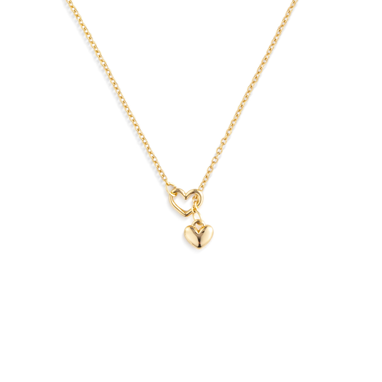 Happy Anniversary Floral Card & Gold Necklace-16in thumbnail