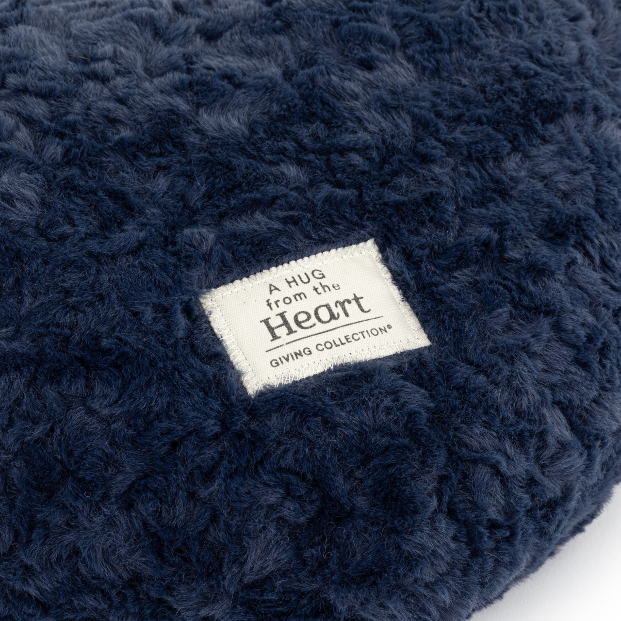 Snuggle Heart Blue Weighted Pillow - 14x12in thumbnail