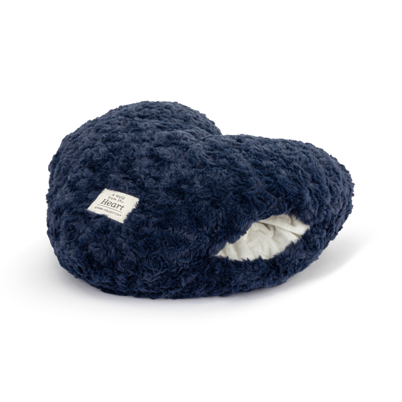 Snuggle Heart Blue Weighted Pillow - 14x12in thumbnail