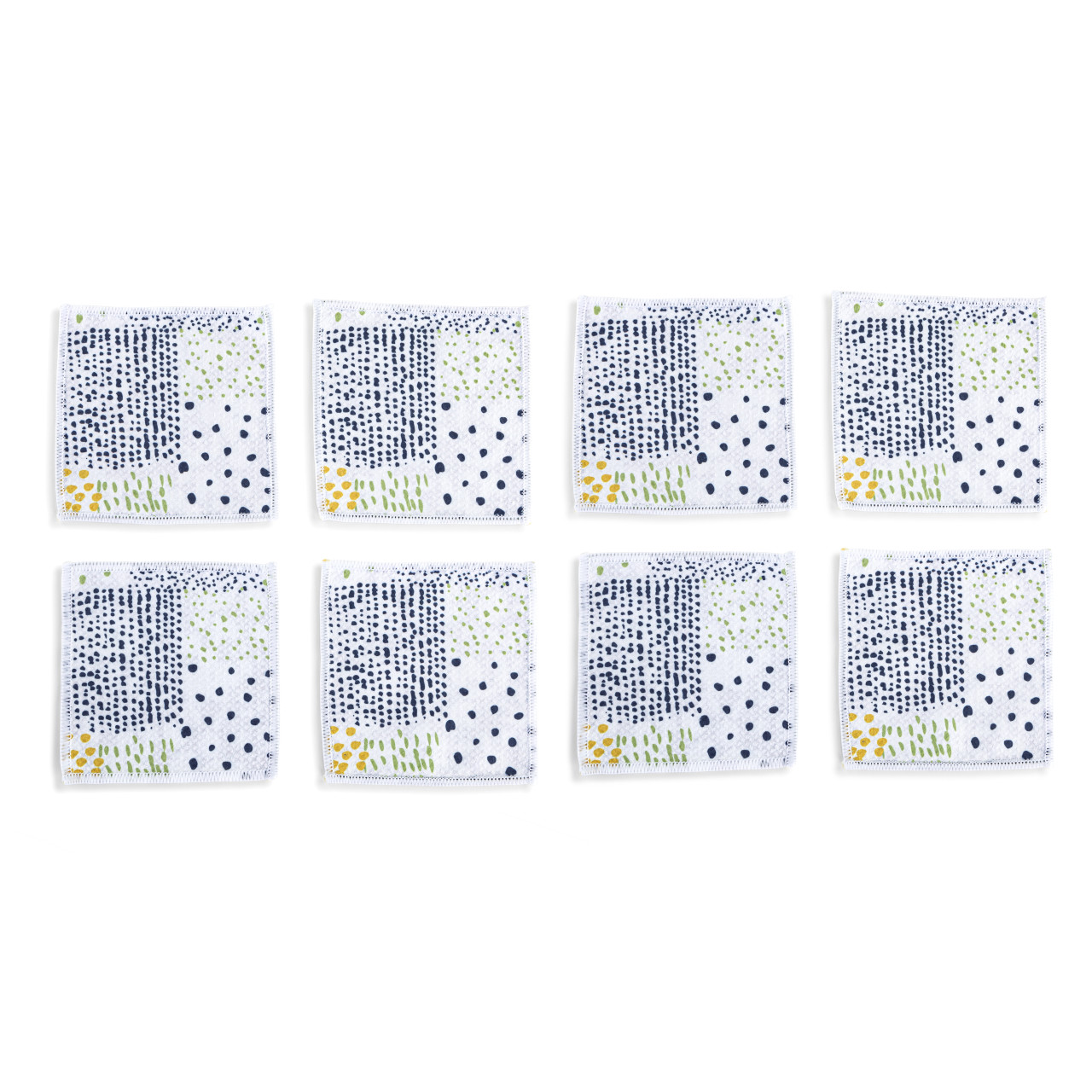Navy Floral Absorbent Cocktail Napkins Set of 8 thumbnail