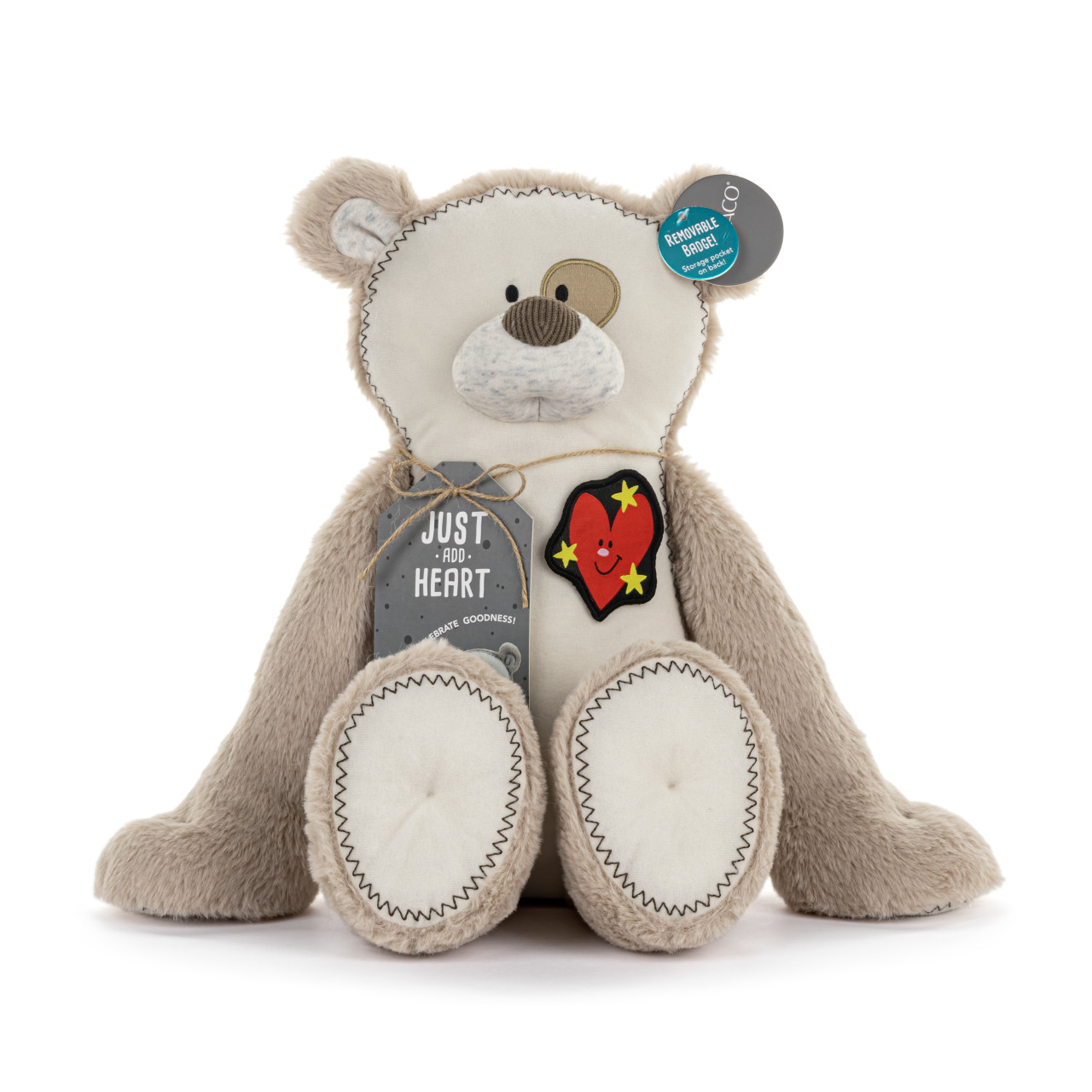Just Add Heart Plush Bear with Kind Badge thumbnail