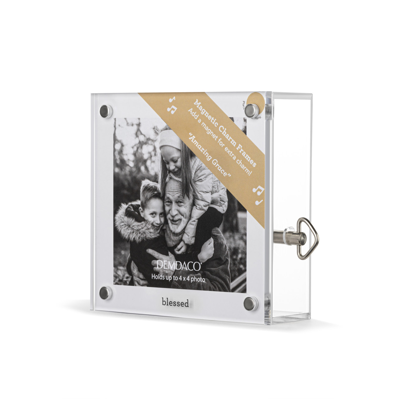 Blessed Acrylic Magnetic Musical Frame - 4in thumbnail