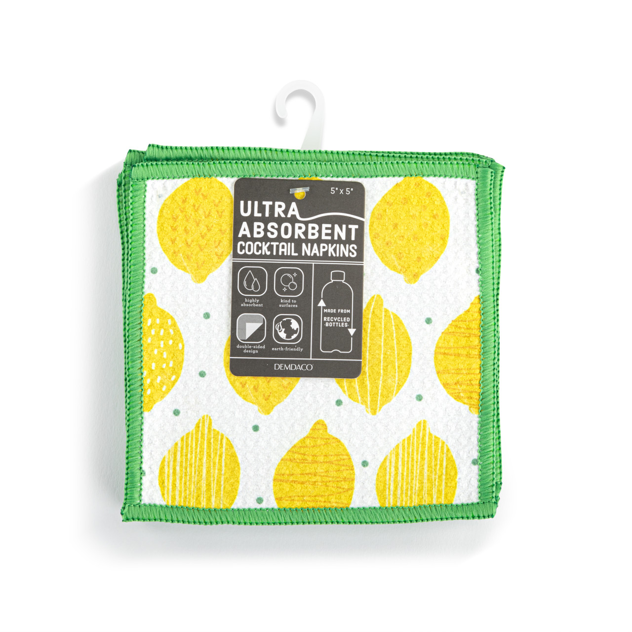 Lemons Absorbent Cocktail Napkins Set of 8 thumbnail