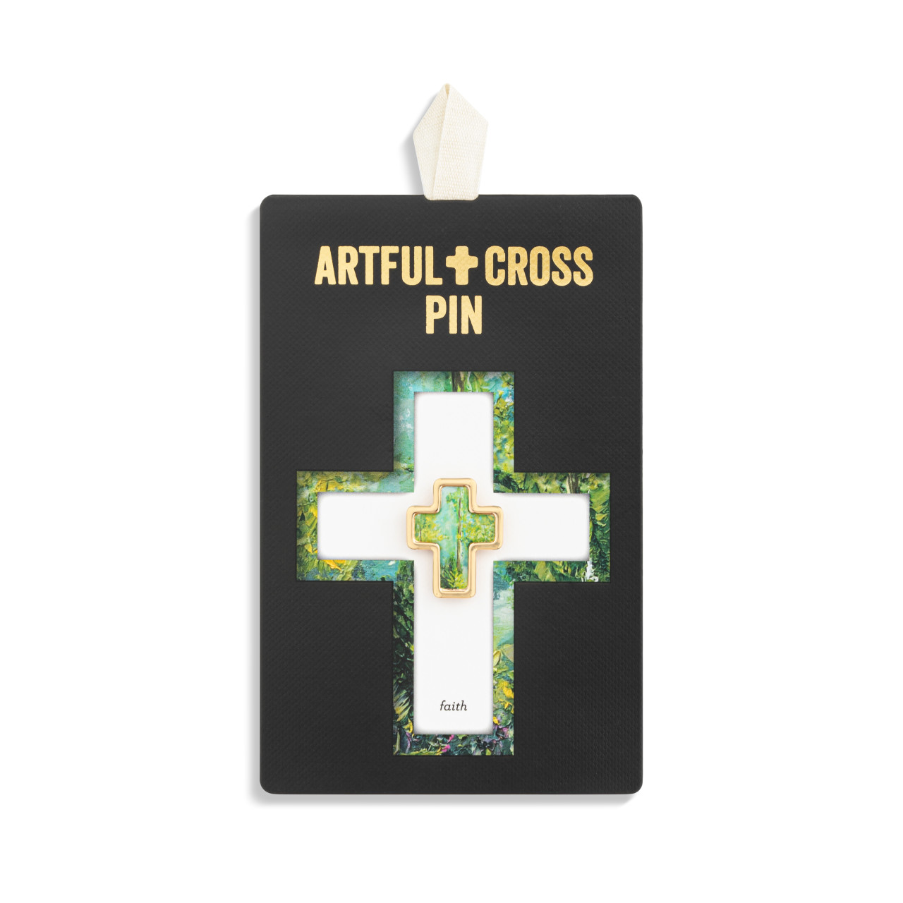 Artful Cross Faith Pin thumbnail