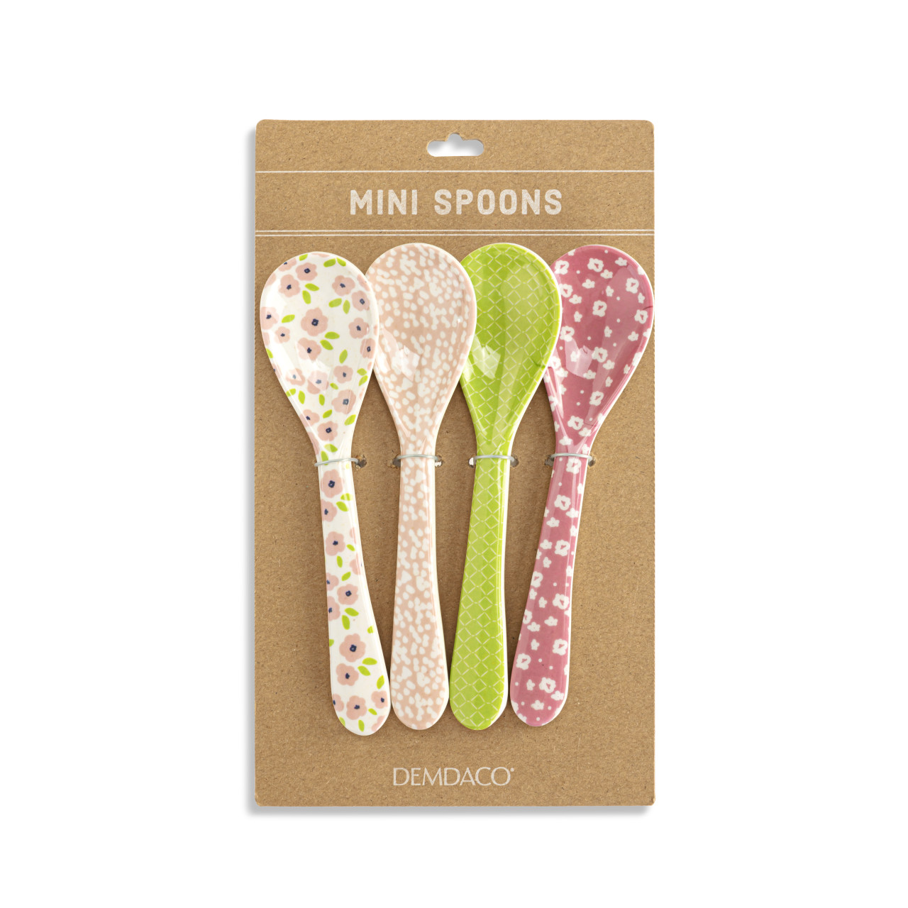 Pink Tones Bamboo Melamine Spoons Set of 4 thumbnail