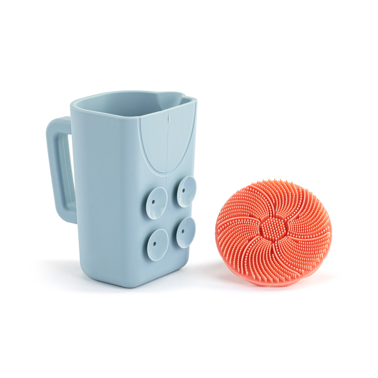 Pink Bathtime Brush + Blue Cup thumbnail
