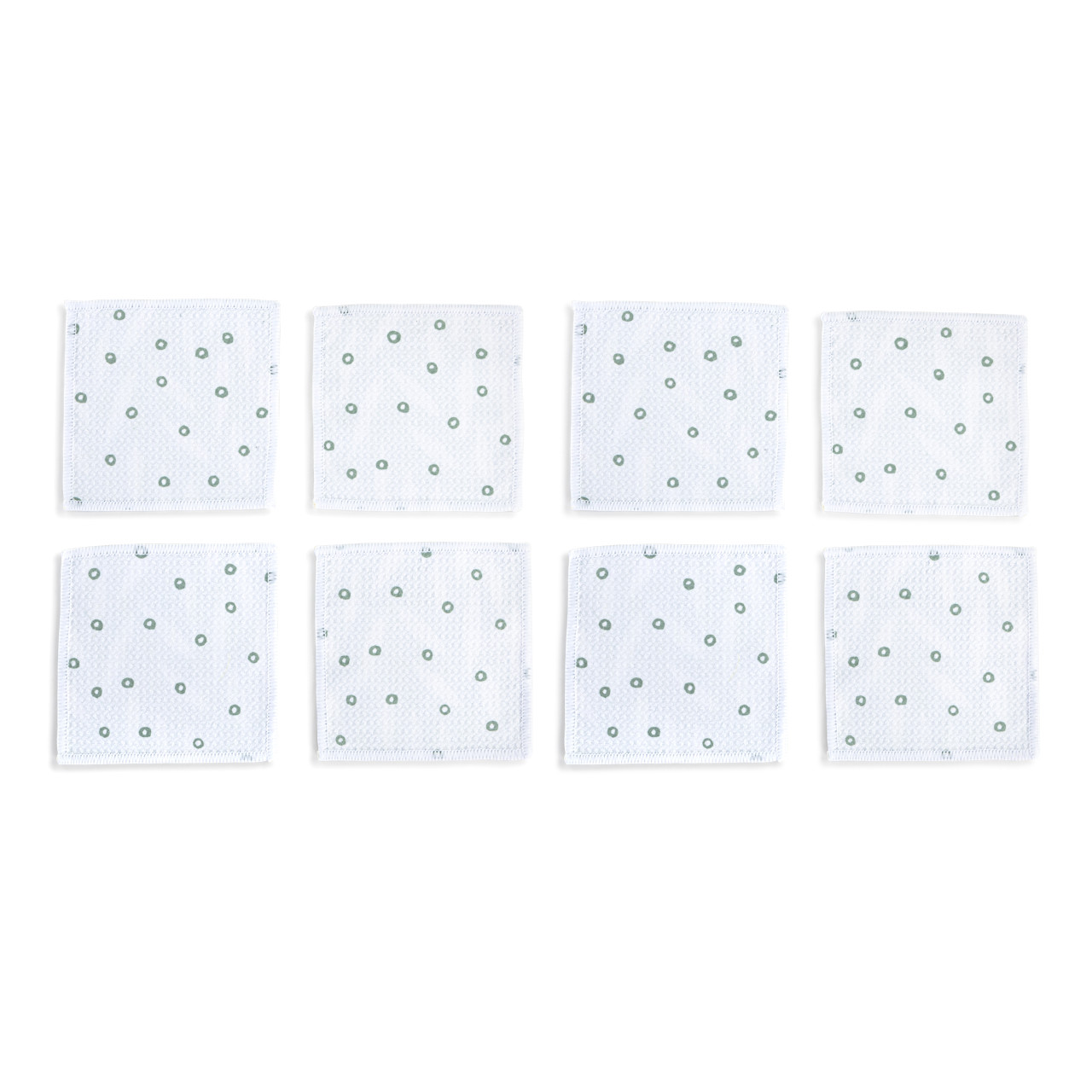 Sage Leaves Absorbent Cocktail Napkins Set of 8 thumbnail