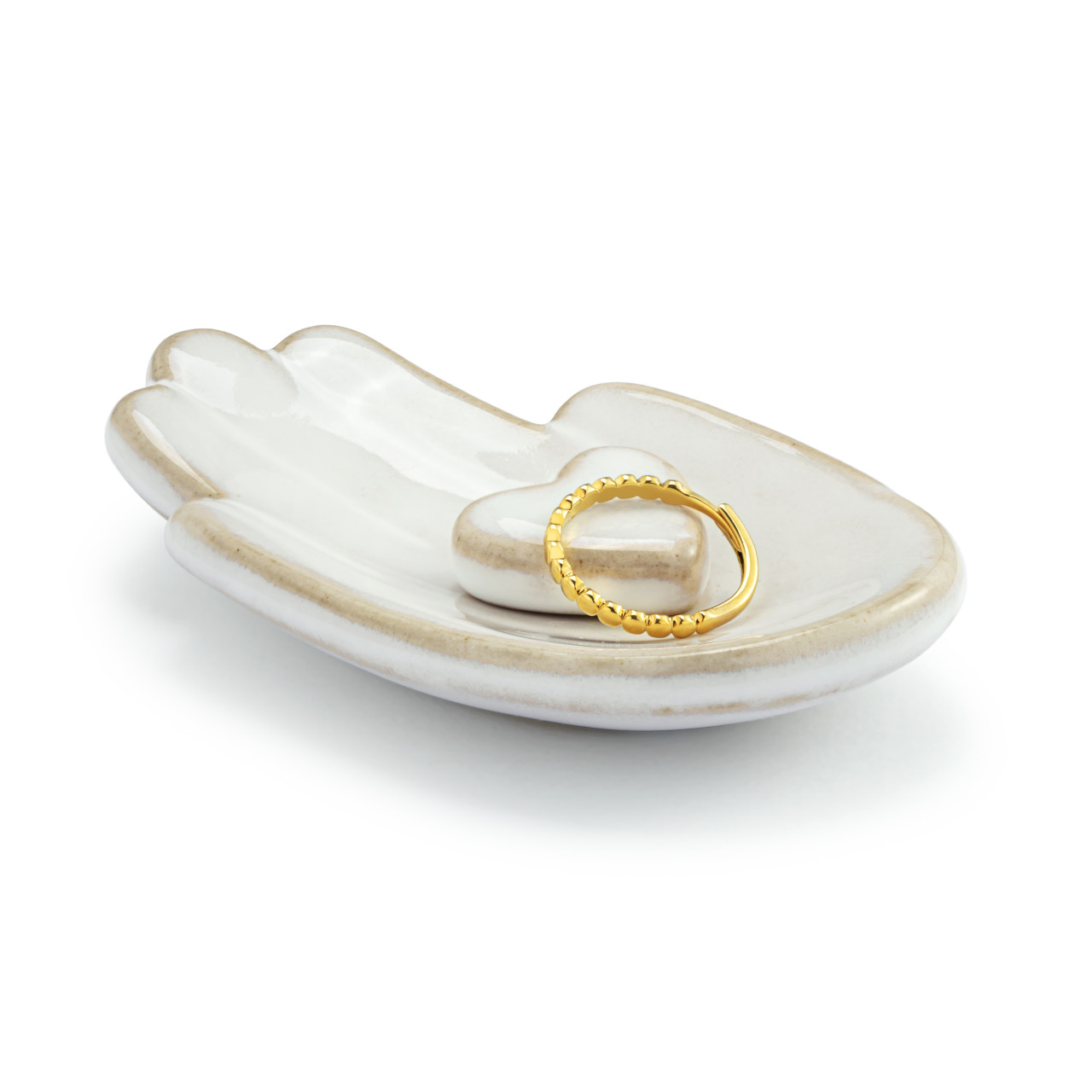 Hand in Hand Love Trinket Dish - 2x4in thumbnail