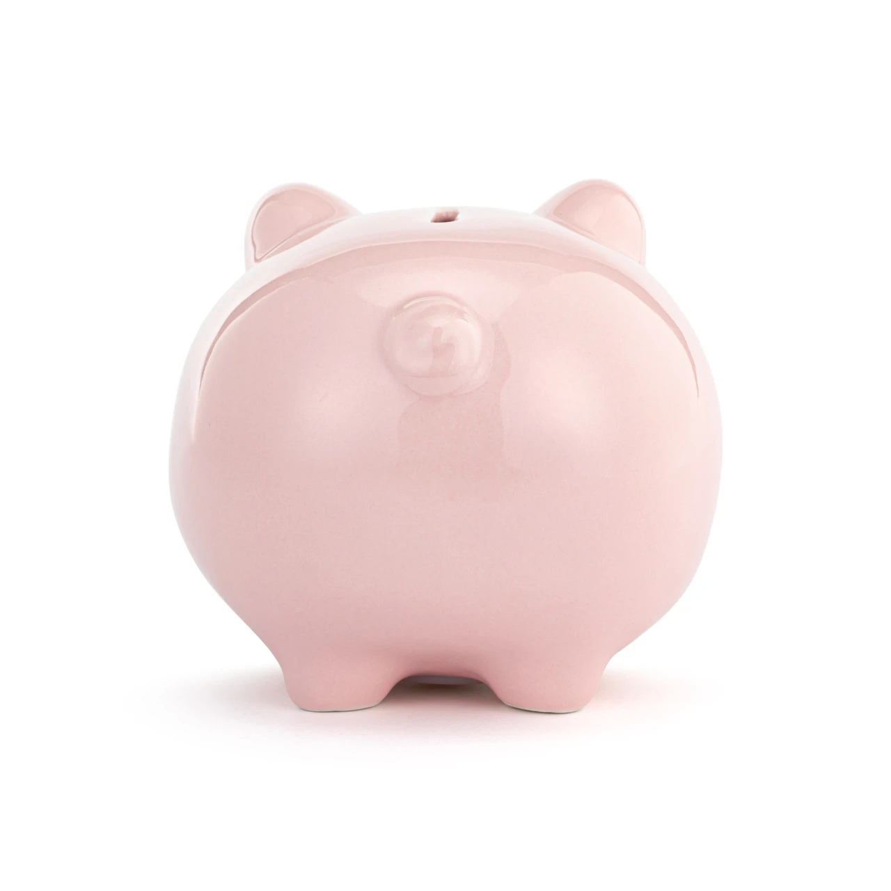 Pink Ceramic Classic Piggy Bank - 7x5.5x6in thumbnail