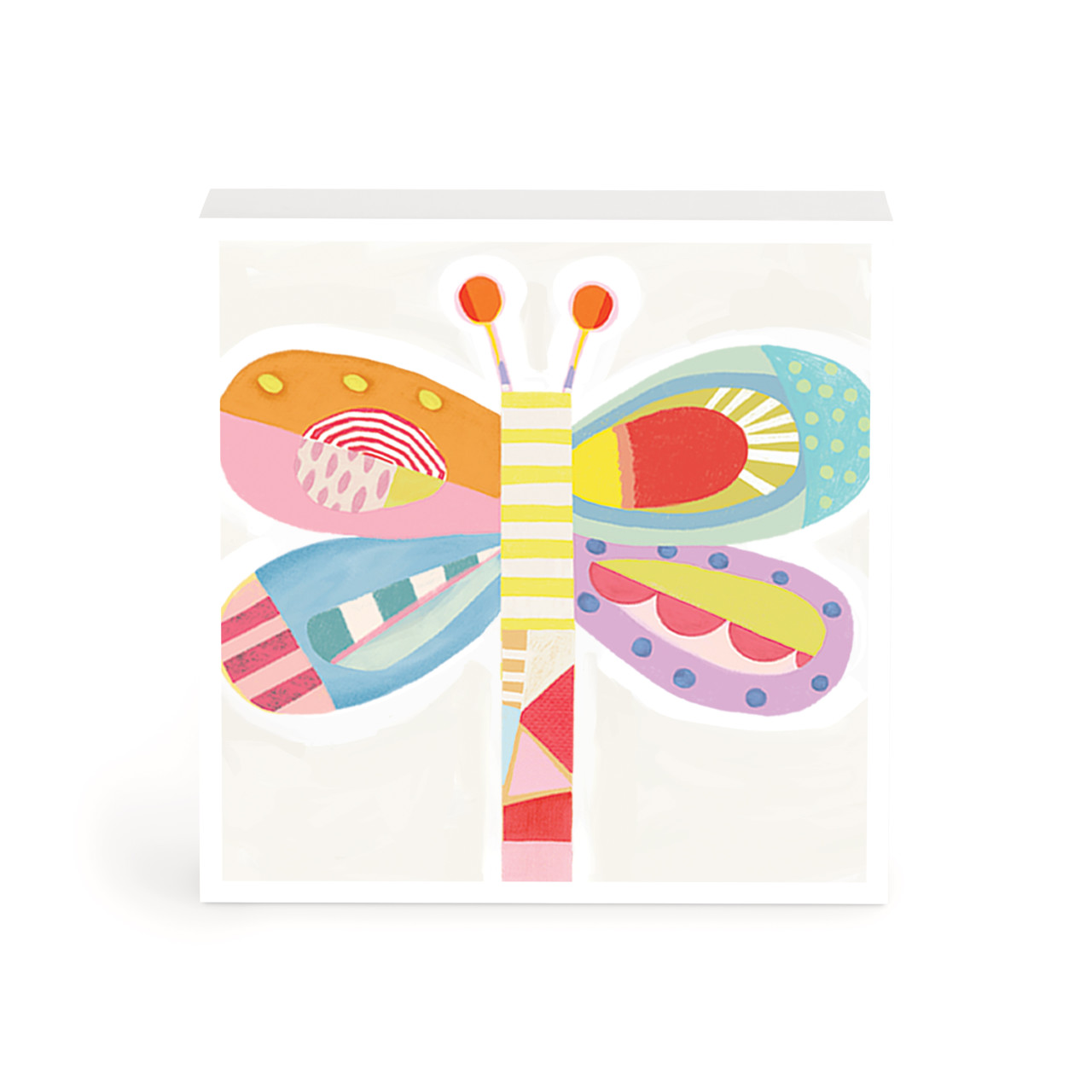 Patchwork Dragonfly Wall Art - 4in thumbnail