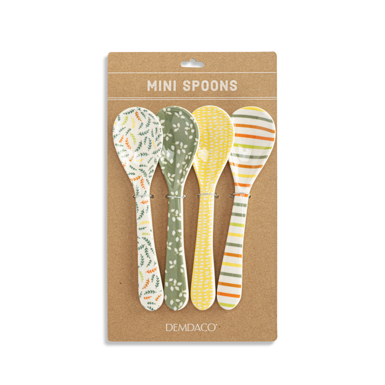 Warm Tones Bamboo Melamine Spoons Set of 4 thumbnail