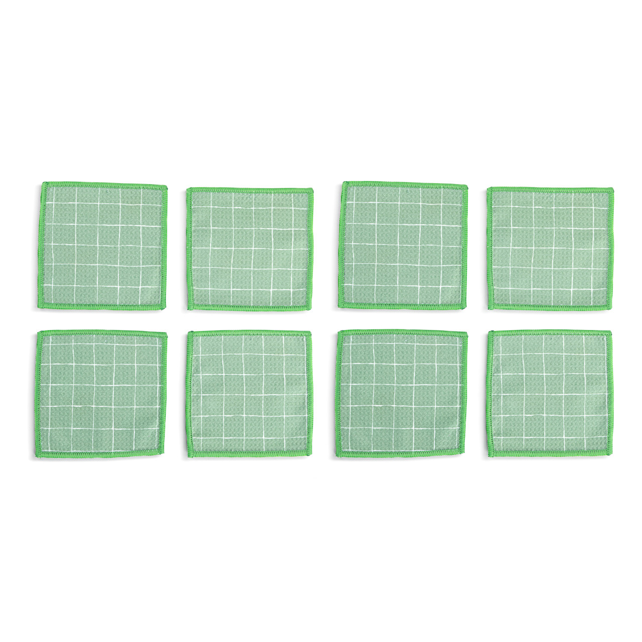 Windowpane Floral Absorbent Cocktail Napkins Set of 8 thumbnail