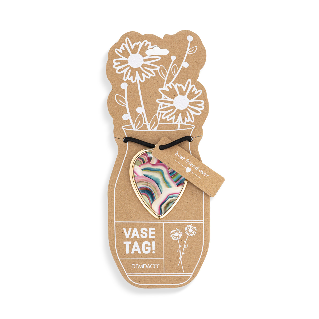Forever Friends Heart Vase Tag - 5in thumbnail