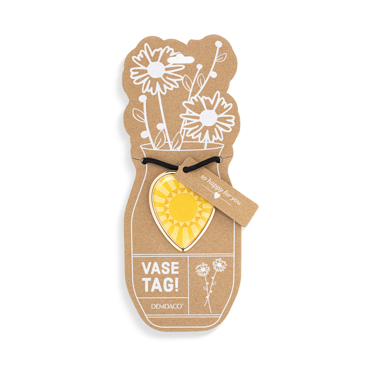 You're Awesome Heart Vase Tag - 5in thumbnail