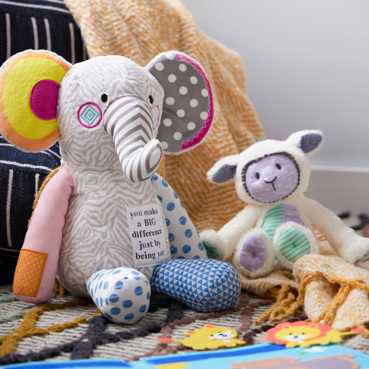 Noah's Ark Plush Elephant - 10x14in thumbnail