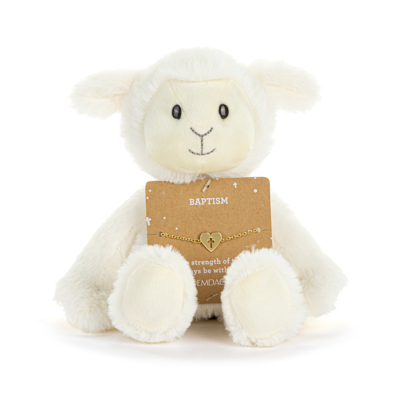 Baptism Lamb + Bracelet - 8in thumbnail