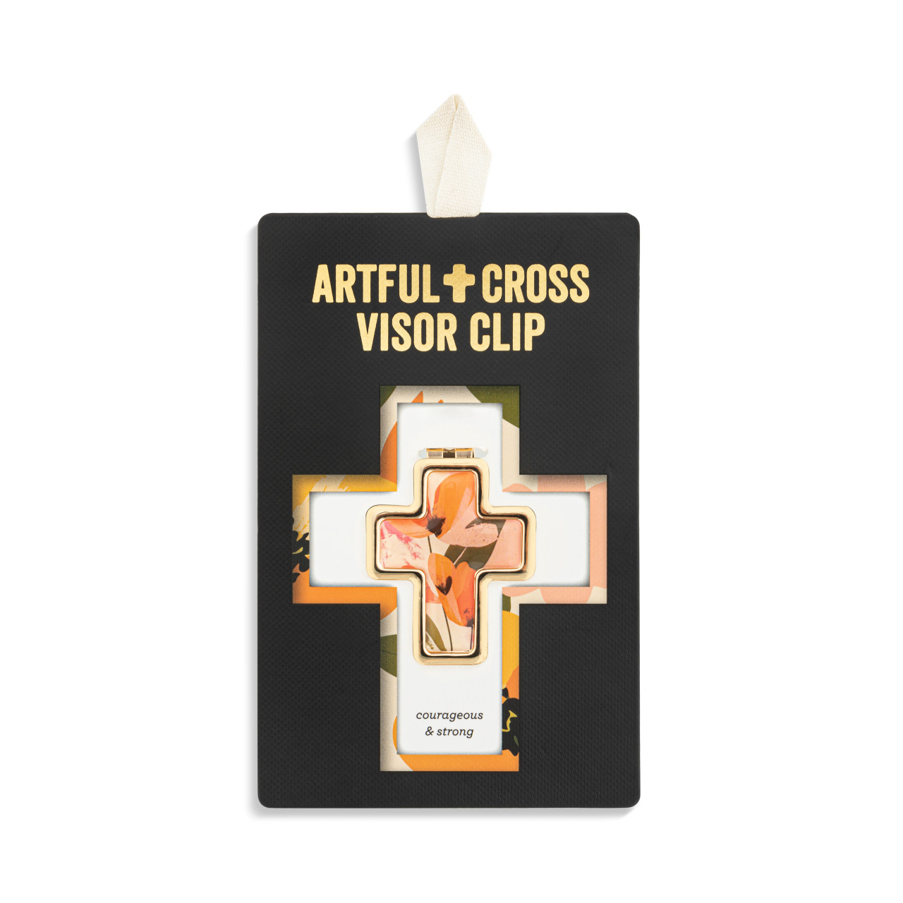 Artful Cross Courageous & Strong Visor Clip thumbnail