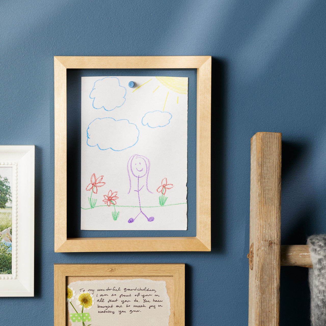 Wood Wall Art Display Frame - 8x10in thumbnail