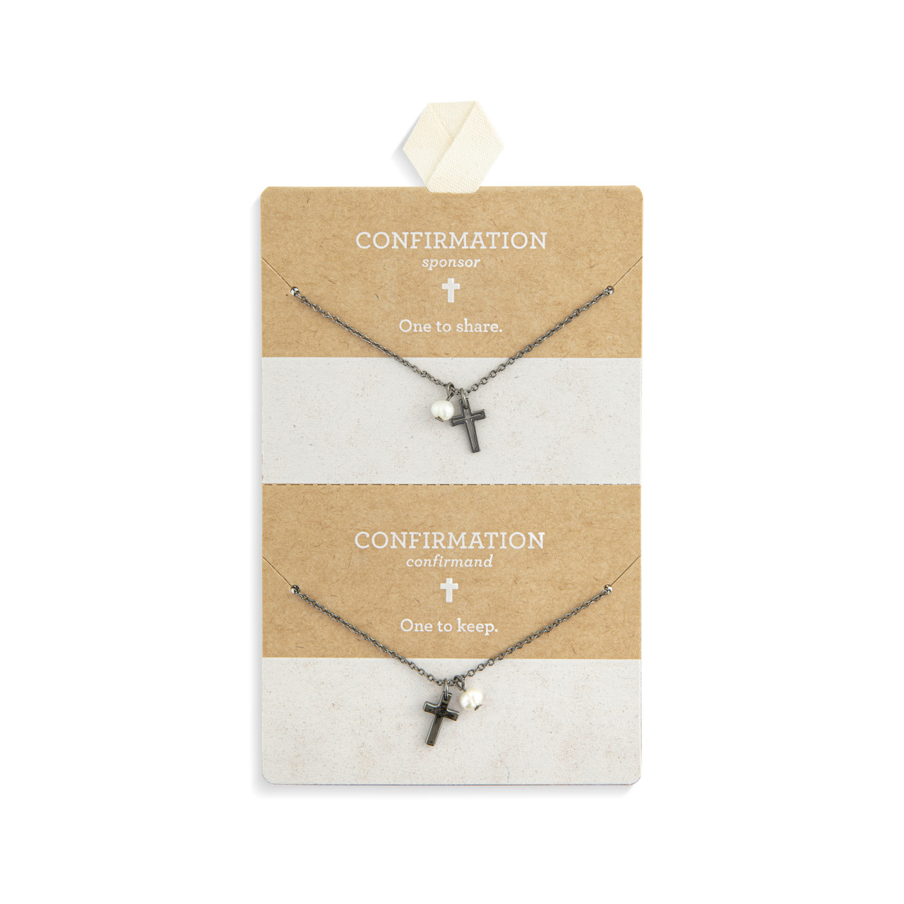 Gunmetal Keep & Share Confirmation Necklace - 18in thumbnail