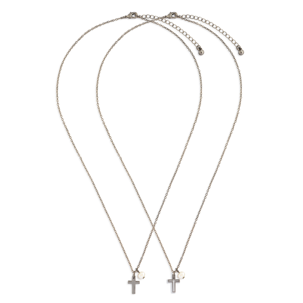 Gunmetal Keep & Share Confirmation Necklace - 18in thumbnail