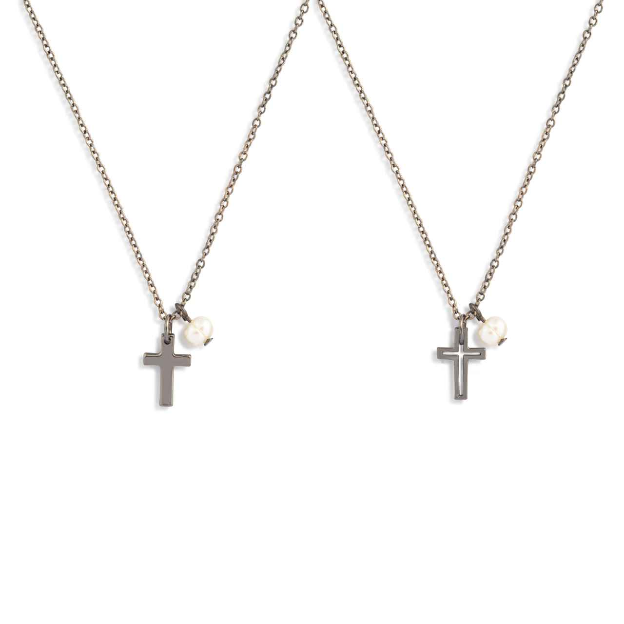 Gunmetal Keep & Share Confirmation Necklace - 18in thumbnail