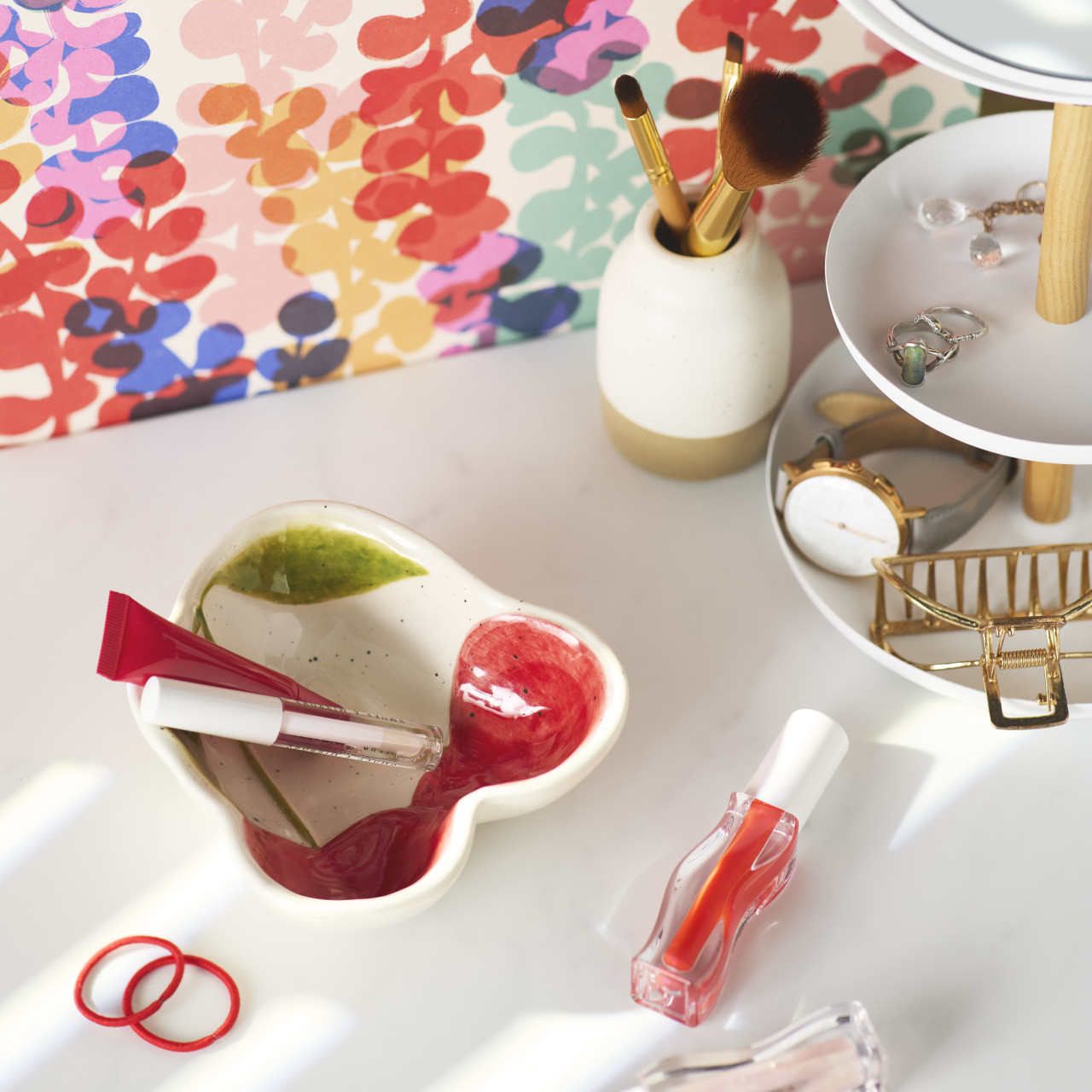 Cherry Shaped Ceramic Mini Bowl thumbnail