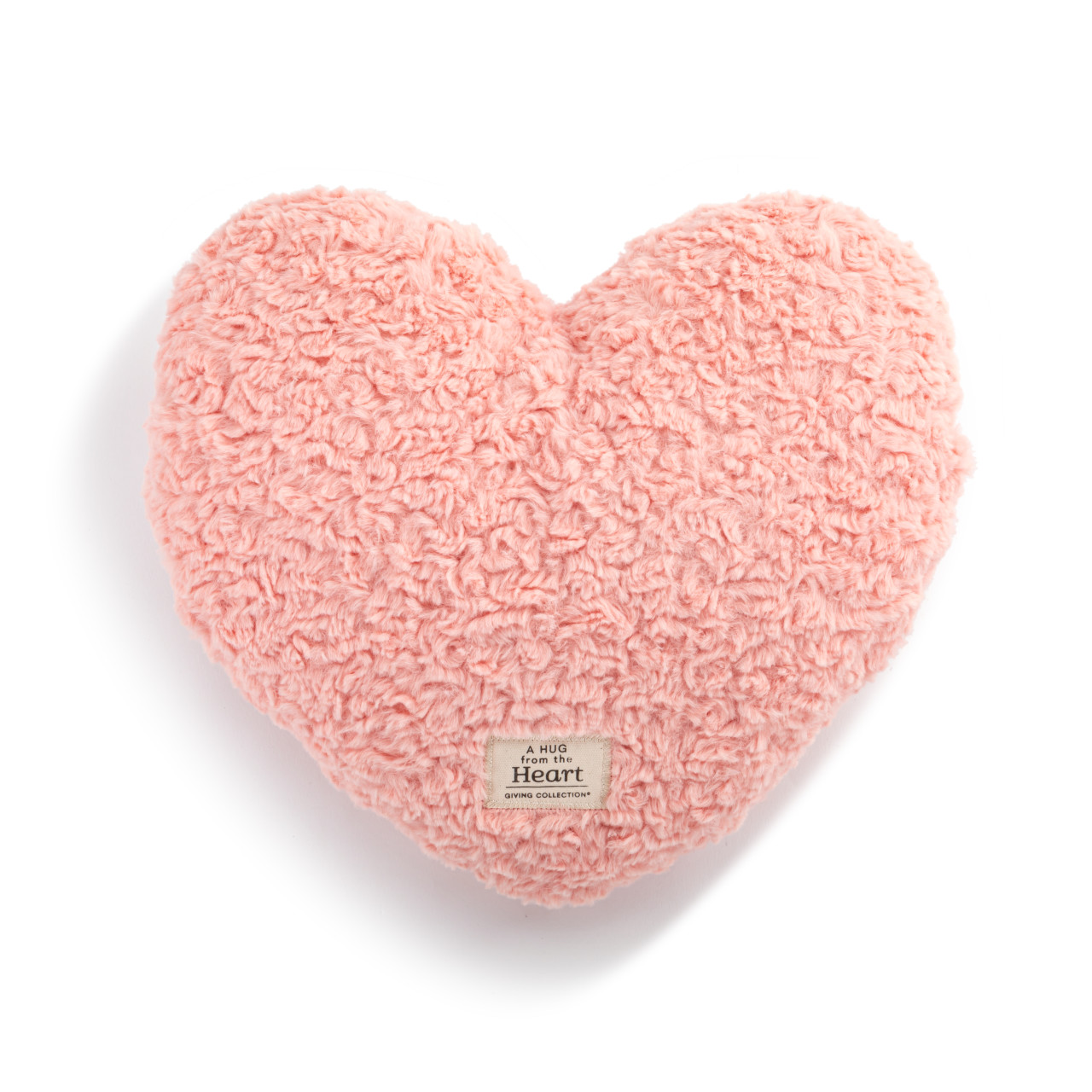 Snuggle Heart Coral Weighted Pillow -14x12in thumbnail