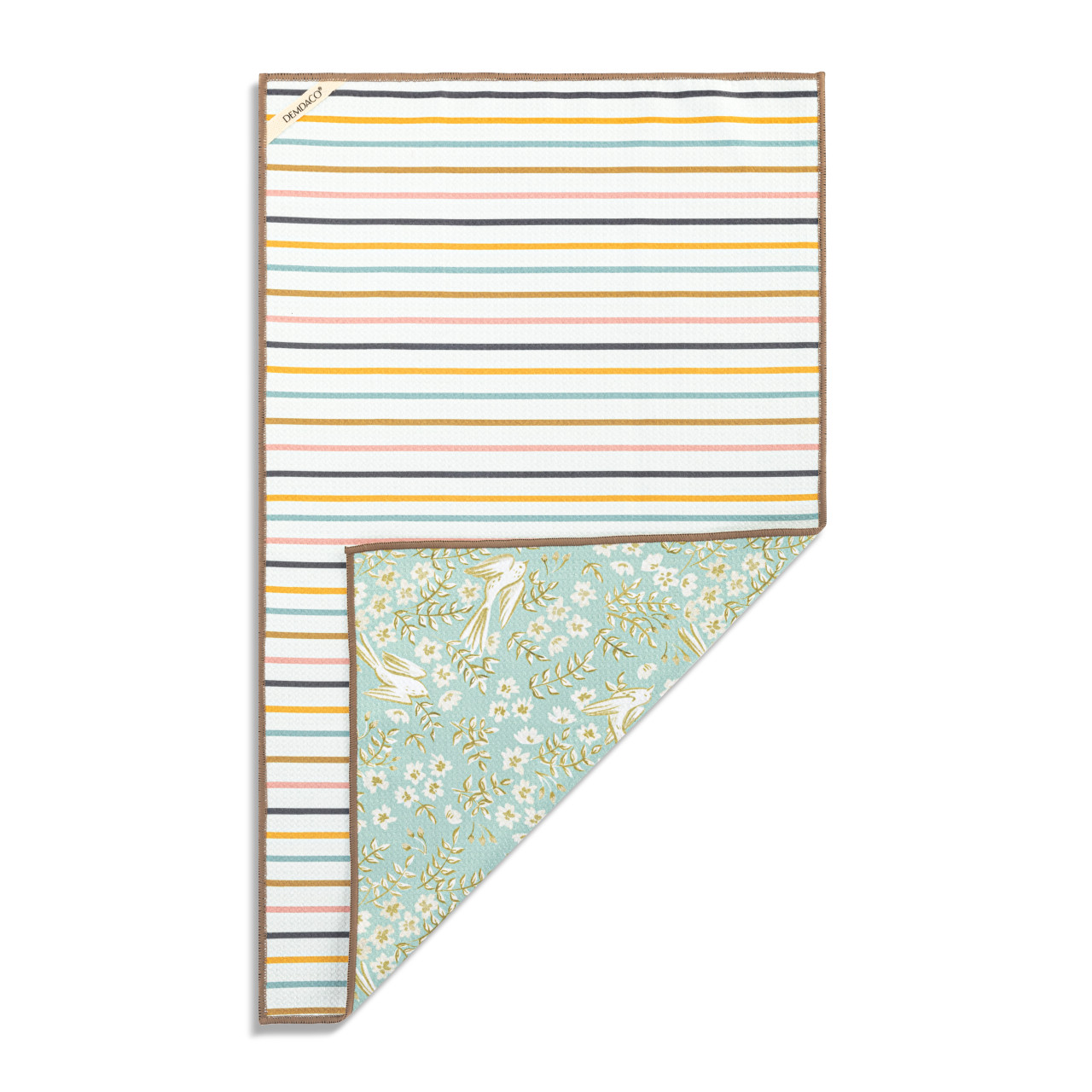 Bird & Vintage Floral Absorbent Reversible Towel thumbnail