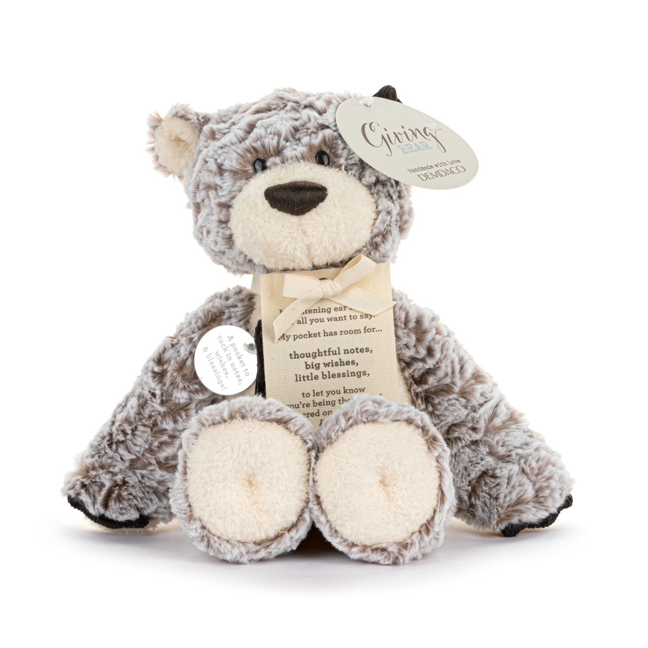 Blessings to You Brown Giving Bear - 11in thumbnail