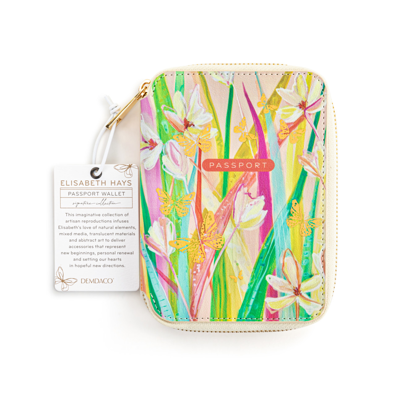 Floral Passport RFID Wallet - 4x6in thumbnail