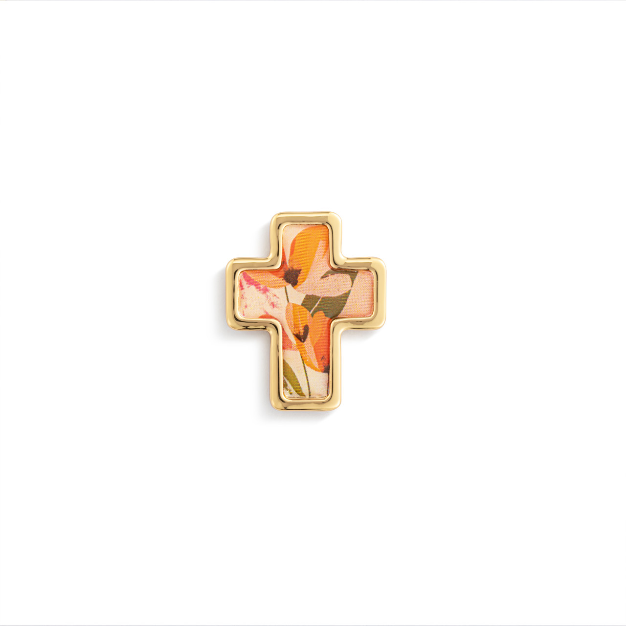Artful Cross Courageous & Strong Pin thumbnail