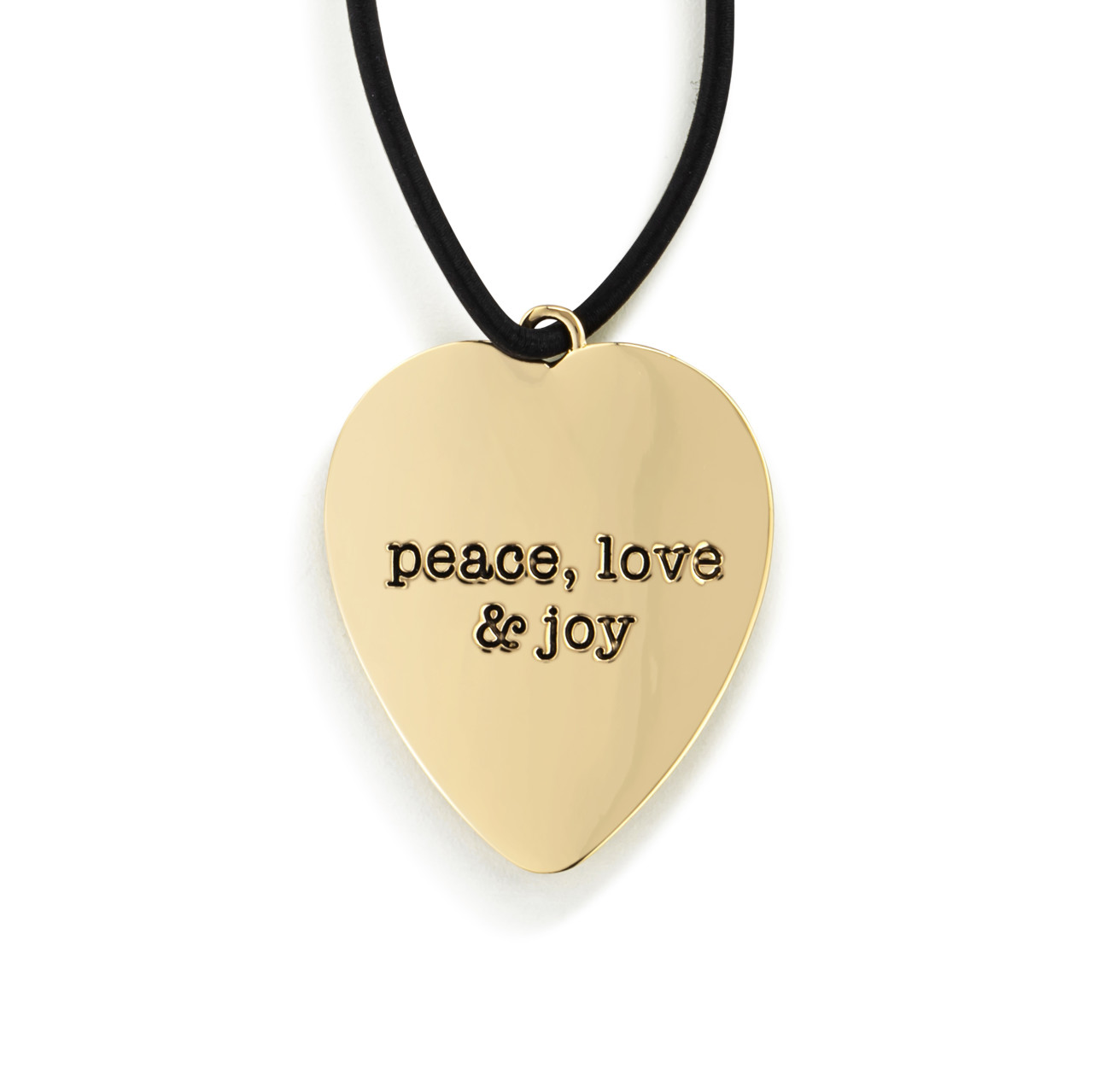Peace Love & Joy Heart Bottle Tag - 2in thumbnail